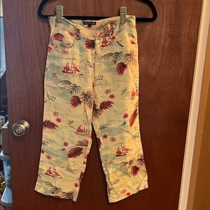 Tropical Print Women's Capris